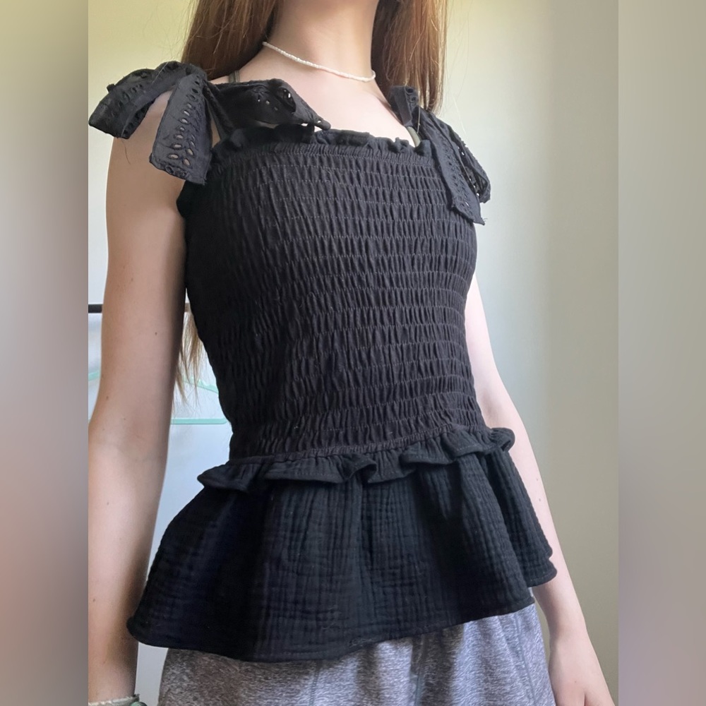 Anthropologie Eri + Ali Black top, size XS